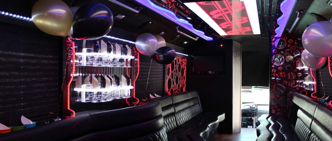 St Charles Black Party Bus